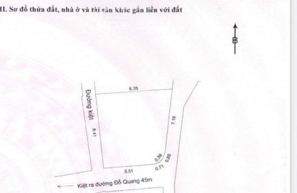 Bán lô đất siêu hiếm 3 mặt kiệt 3m Đỗ Quang, Vĩnh Trung, Thanh Khê, Đà Nẵng