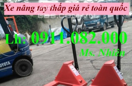 Xe nâng tay thấp giá sỉ- xe nâng tay 3 tấn giá rẻ tại bạc liêu-lh 0911082000