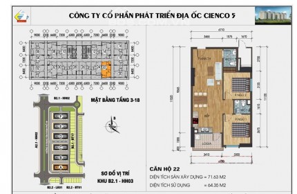 Cần bán gấp căn hộ 72m2, HH03E-B2.1 KĐT Thanh Hà Mường Thanh, giá siêu rẻ.