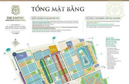 Bán gấp các căn liền kề liền kề diện tích chỉ từ 48m2, 55m2, 56m2 vin ocean park 2