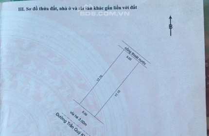 Cần tiền bán gấp TRẦN QUÝ KHOÁCH- EM TẶNG bản vẽ thiết kế nhà 3 tầng chưa kịp xây. Chính chử: 0932 464 717