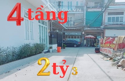 Bán nhà Tân Phú 2 tỷ3 HẺM XE TẢI hiếm có 4 tầng, sát mặt tiền, Hòa Bình