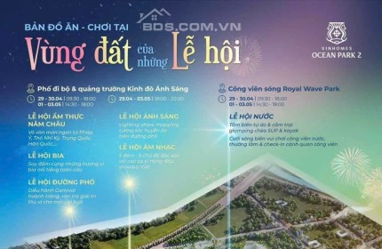 Cho thuê Shophouse trục chính dự án Vinhomes Ocean Park. DT 150m2, 5T, Đã hoàn thiện đẹp các tầng. Giá 18 triệu/ tháng