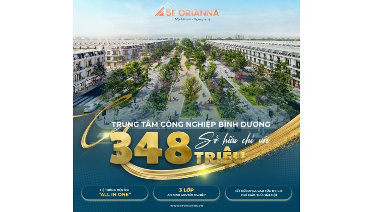 Suất nội bộ giá gốc chỉ 348 triệu sở hữu KĐT 5F Orianna - Phương Trường An 6