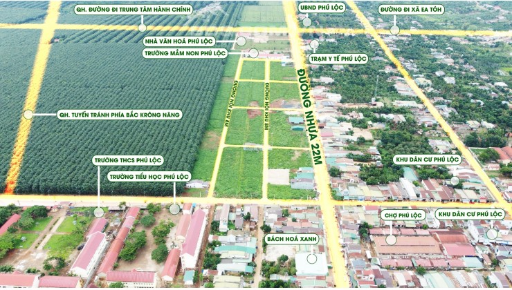 Cần bán gấp đất thổ cư đường Lộc Tân, Phú Lộc, Krông Năng Đăk Lăk. Chỉ 780TR