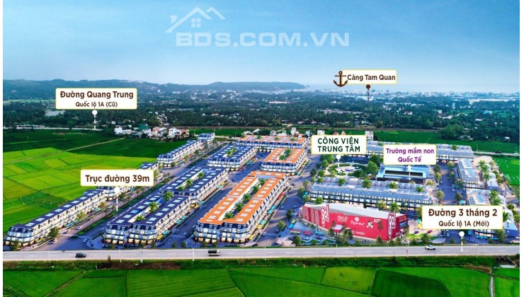 Nóng, đất nền trung tâm Hoài Nhơn, ngay siêu thị Go xây dựng trong năm, hỗ trợ vay 50% lãi