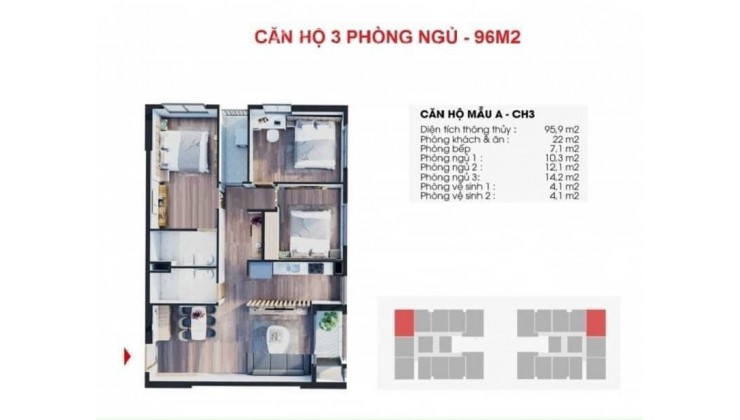 Mở bán căn 3 ngủ dự án The Charm An Hưng