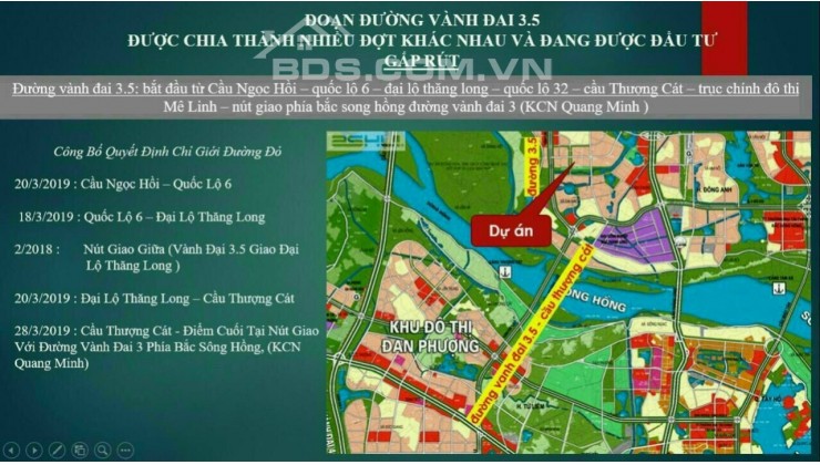 Bán biệt thư đơn lập trục chính dự án Mê Linh Vitsta City - Dự án ngay Cầu Thăng Long.