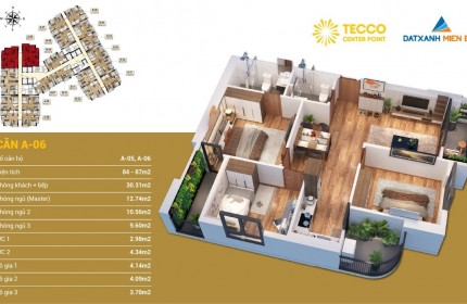 bán căn góc b406 chung cư tecco center point thanh hóa