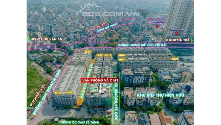 Mở bán đợt 1 dự án thấp tầng Rue De Charme - Thanh Xuân, Hà Nội