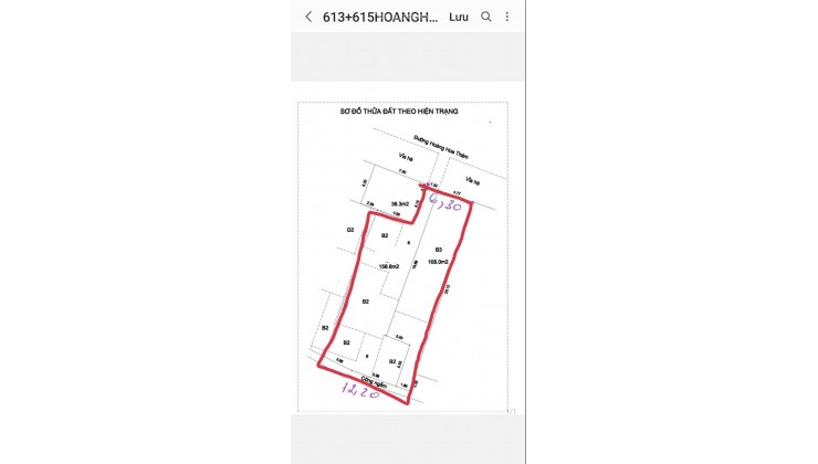 Đất mặt phố Hoàng Hoa Thám 298m, mt6.3m, 56 tỷ