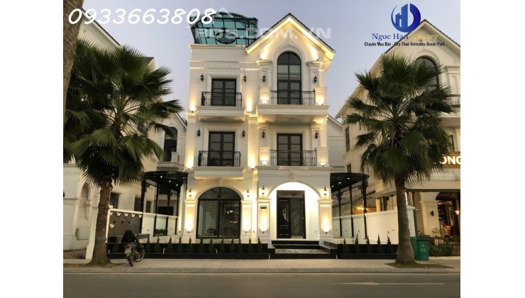 Cho thuê Shophouse BIỆT THỰ ĐƠN LẬP HẢI ÂU 01 300m2 Vinhomes Ocean Park Gia Lâm kinh doanh nhà hàng, cafe