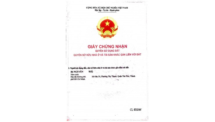 Bán nhà mặt tiền khu chợ vải, phường 11, Quận Tân Bình