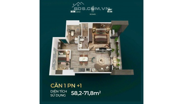 ICON40 - CĂN HỘ VIEW BIỂN TẠI TRUNG TÂM HẠ LONG GIÁ CHỈ 1.1 TỶ 0965524396