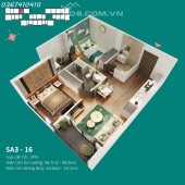 Chỉ 2,4 tỷ sở hữu ngay căn 2N, 2VS, 54m2 - The Sakura Vinhomes Smart City