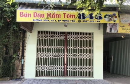 Cho thuê mặt bằng đẹp ngay Chợ Cũ Phường 11 đường 30/4 TPVT