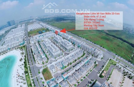 Cần bán Shophouse Liền kề gần Vincom và công viên tiện ích giá 10.2 tỷ - Vinhomes Ocean Park Gia Lâm