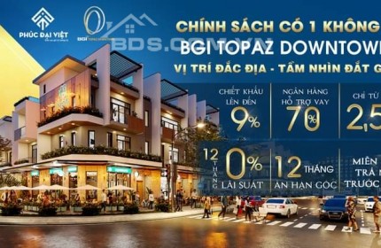 5 Lý do Khách Hàng nên chọn mua Nhà ở BGI TOPAZ DOWNTOWN!!!!