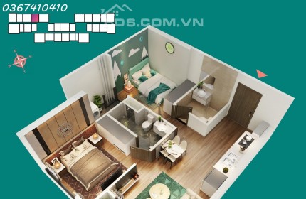 Chỉ 2,4 tỷ sở hữu ngay căn 2N, 2VS, 54m2 - The Sakura Vinhomes Smart City