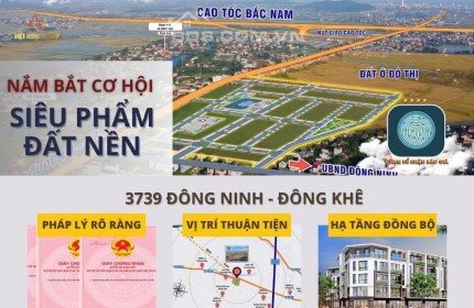 Đất nền TP Thanh Hóa giá chỉ 800 tr - Dư án 3739 Đông Ninh - ĐÔng Khê