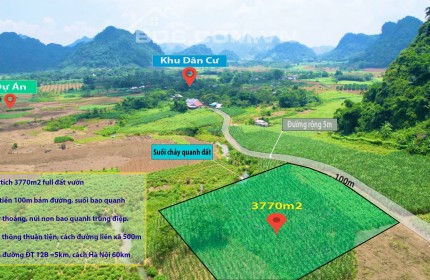 Thửa đất đẹp view cánh đồng lựng là núi tại Tú Sơn - KIm Bôi.