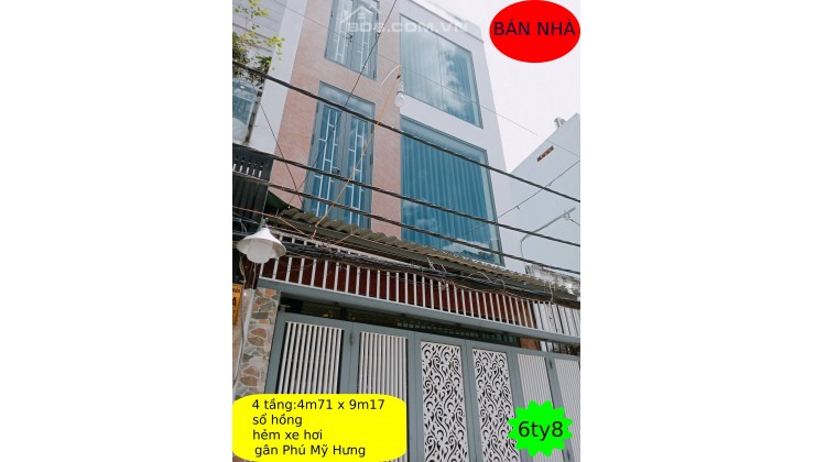 NHÀ PHỐ HẺM 1 SẸC Huỳnh Tấn Phát KP3 P.Phú Thuận Quận 7
