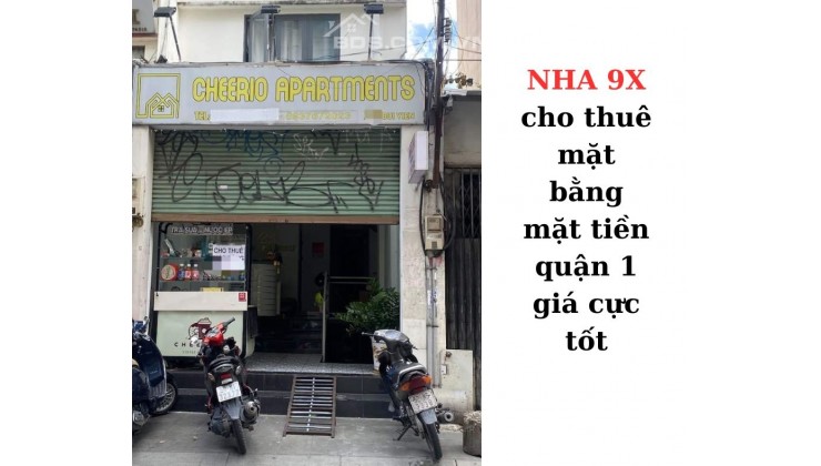 NHA 9X cho thuê mặt bằng kinh doanh mặt tiền quận 1