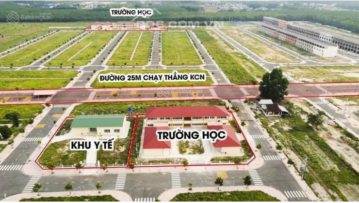 NGỘP NGÂN HÀNG CẦN CẮT LỖ LÔ ĐẤT NGAY TRƯỚC CỔNG KCN BÀU BÀNG 100m2/1ty550 SỔ HỒNG RIÊNG