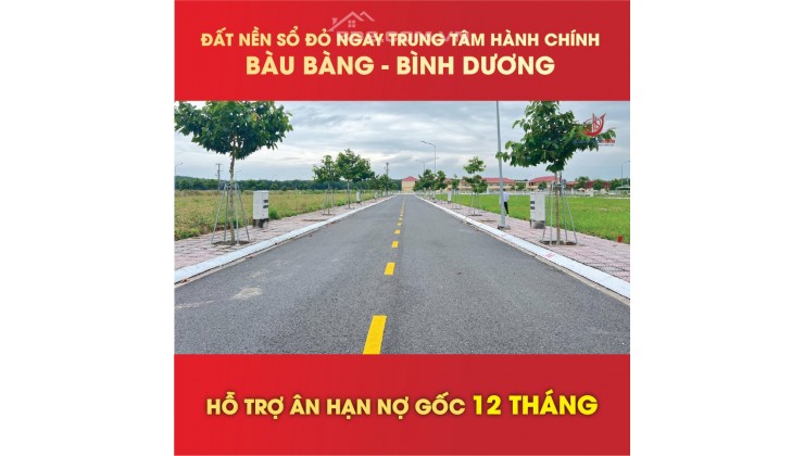 Vị trí đất ở Mặt tiền Quốc lộ 13, thị trấn Lai Uyên, KCN Bàu Bàng, Bình Dương .giá 1,550