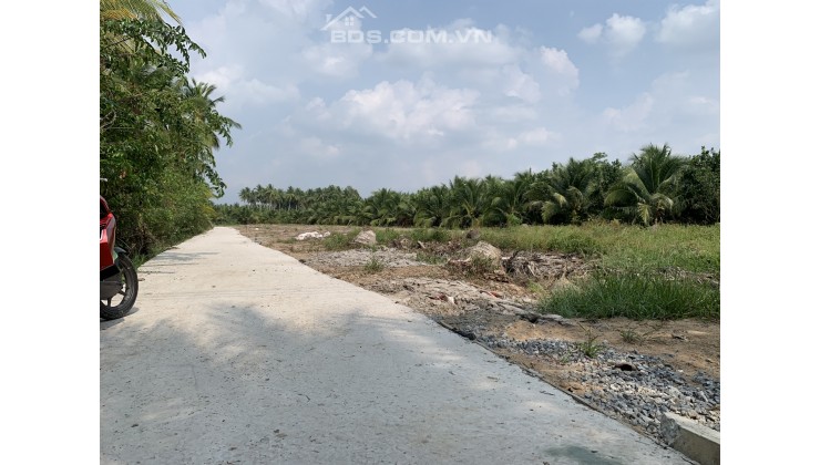 Chính chủ cần bán nền 2 mặt tiền đường, 134m2. có 50m2 thổ cư, gần KCN Phú Thuận, Bình Đại