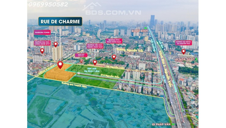 Bán liền kề số 07 dự án Rue de Charme 214 Nguyễn Xiển, diện tích 85m2, 20 tỷ, 5 tầng 1 tum