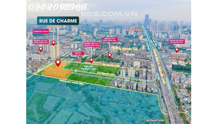 Chính chủ bán cắt lỗ shophouse dt đất 93m2 giá chỉ từ 45tr/m2 sàn tại dự án Due De CHARME khu ĐTM Hạ Đình , Thanh Xuân