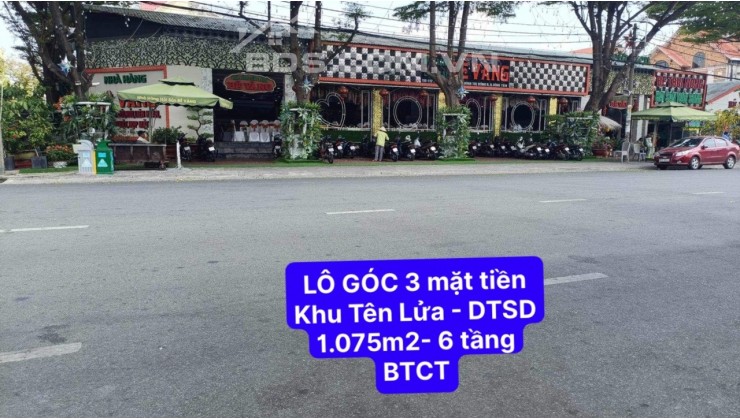 Lô góc 3 Mặt tiền Vành Đai Trong - Bình Tân,400m2 - 6 tầng giá 85 tỷ