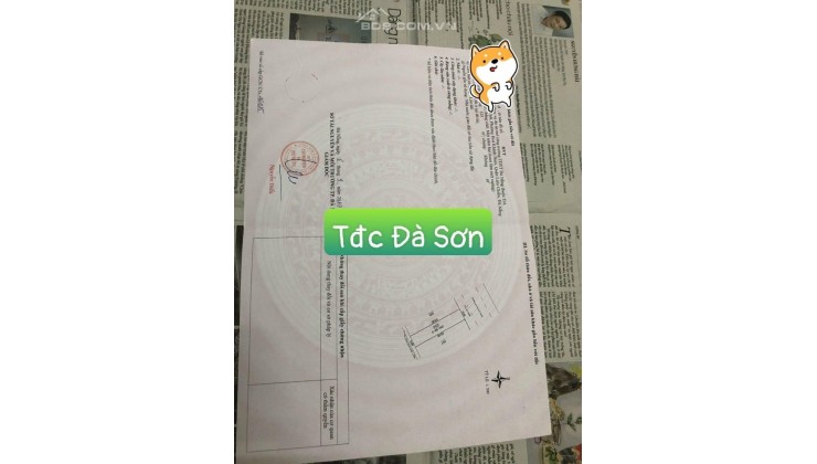 cần bán lô đất tdc đà sơn 3 đường 7,5m chỉ có 1 lô duy nhất có đc giá rẻ cơ hội thời điểm mua đất là tốt nhất