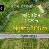 Bán 3529m2 mặt tiền DT5 giáp suối giá rẽ ngang 105m Ninh Sim Ninh Hòa lh 0985451850