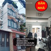 Mặt tiền hẻm nguyễn văn quỳ  - 4 tầng - ngang 4,5m – nhỉnh 6ty- q7