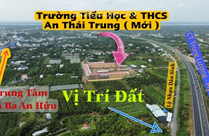 Bán đấtt mặt tiền dân sinh lộ nhựa. Ấp 2 xã An Thái Trung, Cái Bè, Tiền Giang 
Gía 1 tỷ 450 tr bao sang tên sổ Hồng