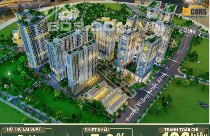 SỞ HỮU CĂN HỘ BCONS CITY LIỀN KỀ THỦ ĐỨC CHỈ TỪ 190 TRIỆU/CĂN 2PN 2WC