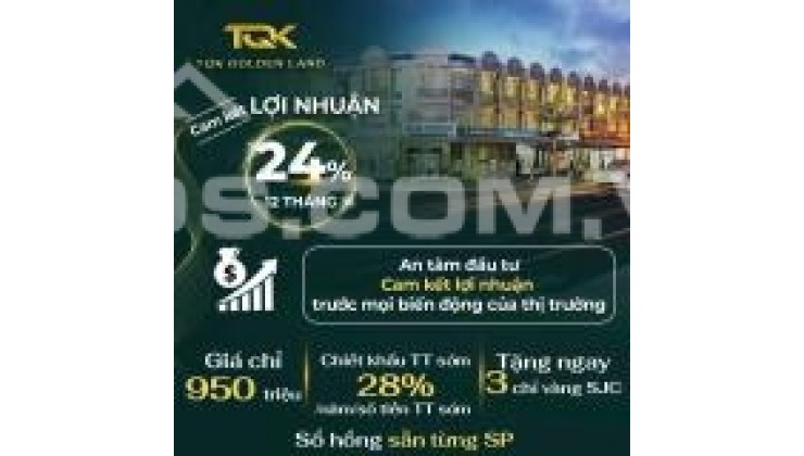 Sản phẩm mới bung ra thị trường 17 nền tại TTHC BÀU BÀNG với cam kết mua lại LÃI SUẤT 24%/ năm 