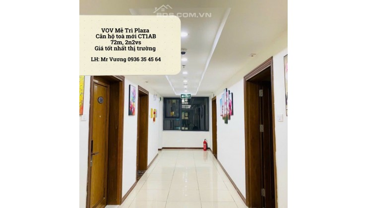 bán căn hộ toà mới CT1AB - VOV Mễ Trì Plaza - 72m - 2 phòng ngủ 2 vệ sinh