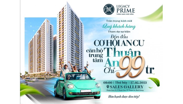 Mua nhà Legacy Prime với chính sách cực kỳ hấp dẫn: Tặng nội thất, cam kết thuê lại