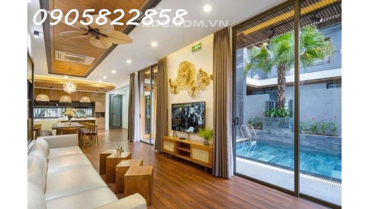 Villa Nam Việt Á kề bên Sông Hàn giá chỉ 14 tỷ x đang kinh doanh 100tr/ tháng