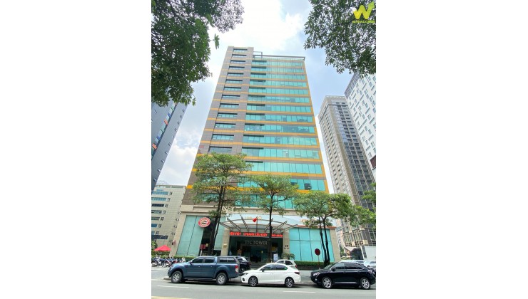 Chính chủ cho thuê văn phòng tòa TTC Tower 19 Duy Tân. Diện tích 200 - 500m2 giá 300k/m2
