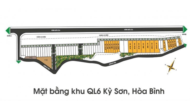 Thanh lý gấp 6 lô đất nền Tổ 6, phường Kỳ Sơn, TP Hòa Bình, giáp mặt đường QL6 mở rộng lên 60m