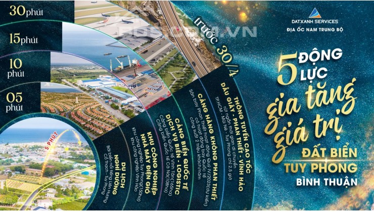 Đón sóng hạ tầng, đầu tư đất nền ven biển Tuy Phong, Bình Thuận