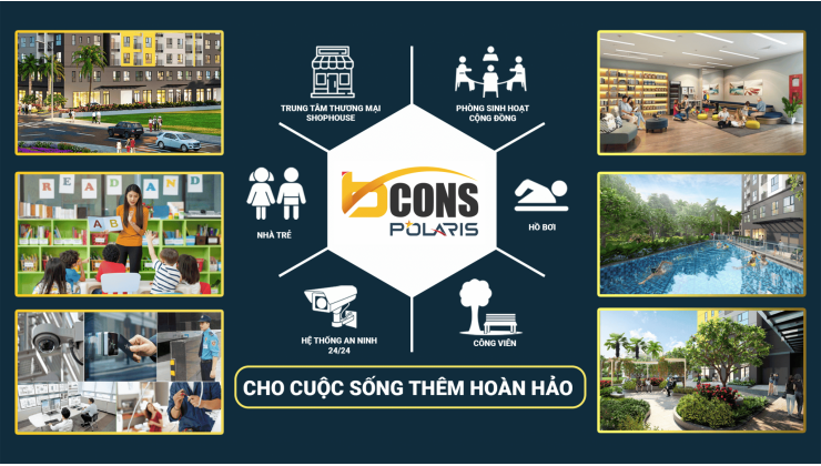 Dự án Bcons Polaris mặt tiền Lê Trọng Tấn - 1.6 tỷ/căn 2pn. Ngân hàng cho vay tới 80%