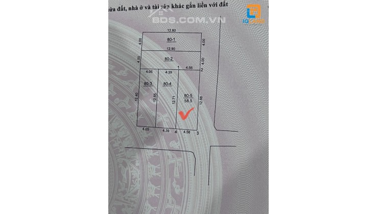 Cần tiền bán lô góc 58.5m2 tổ 40 Thị Trấn Đông Anh - Hà Nội, đường 6m. Lh 0981568317