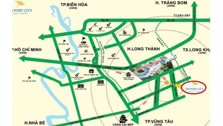 Đất ngộp Bình Sơn Long Thành, ngay khu Long Thành Air port city