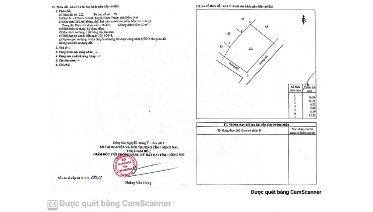 Cần bán đất nền tại xã Phước Khánh, huyện Nhơn Trạch, đồng nai