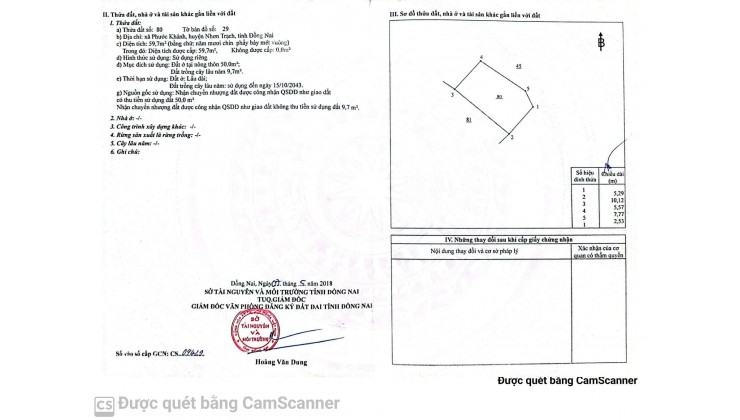 Cần bán đất nền tại xã Phước Khánh, huyện Nhơn Trạch, đồng nai